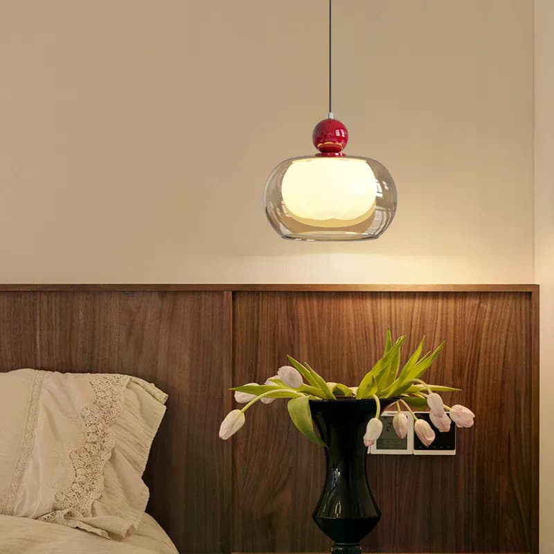 Luminária Pendente Bauhaus De Vidro Ajustável Adequada Para Quarto Luminária Para Jantar Lampu Gantung