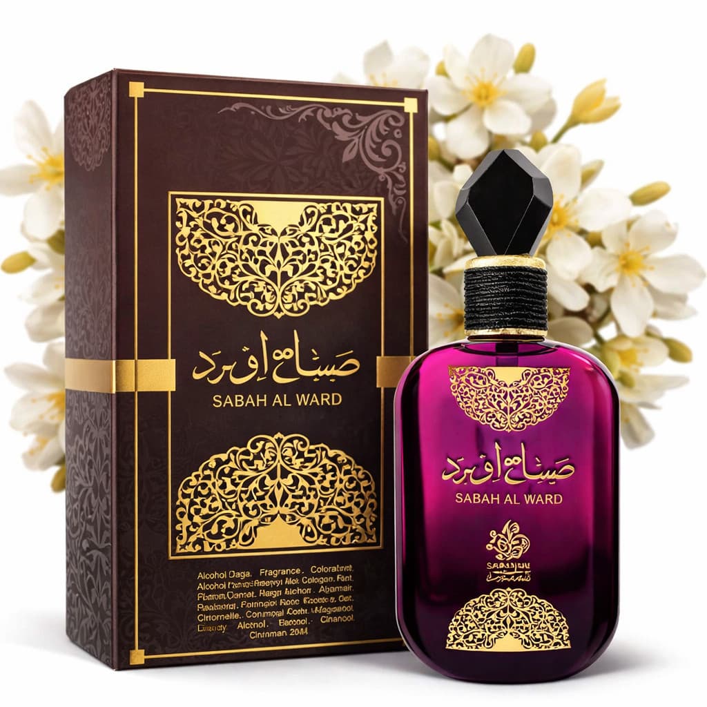 Kit de 1 Ate 2 Perfumes Arabe Sabah Al Ward Al Wataniah 100ML EDP Feminino - Floral Elegancia