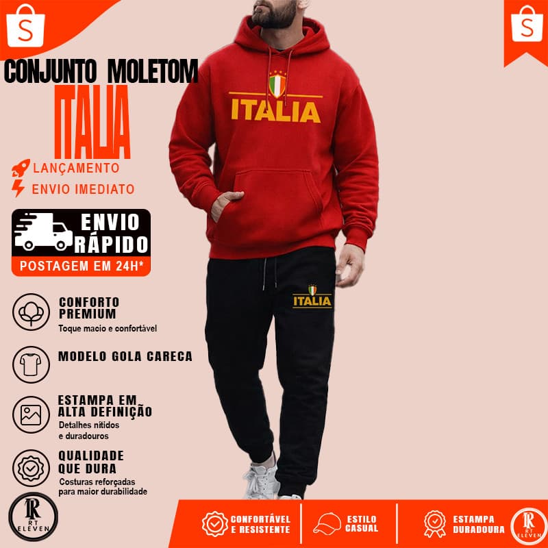 Kit Moletom  Blusa De Frio Casaco + Calça Blusa De Frio Com bolso e Capuz Lançamento Conjunto Unissex
