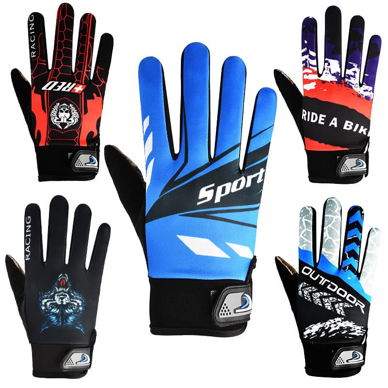Luvas de Ciclismo Térmicas Unissex para Outono e Inverno, para Atividades ao Ar Livre, em Fleece, para Estudantes, Espor