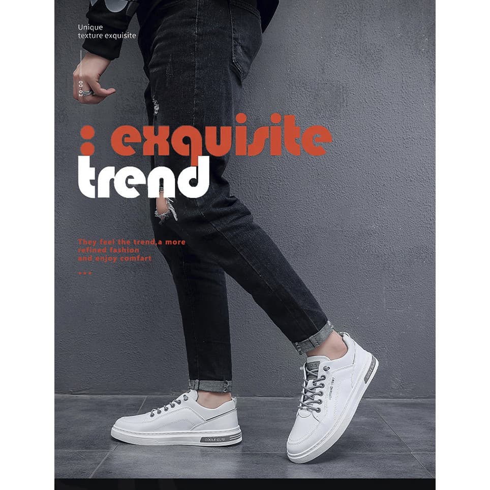 Sapatos Masculinos Brancos Esportivos Casuais