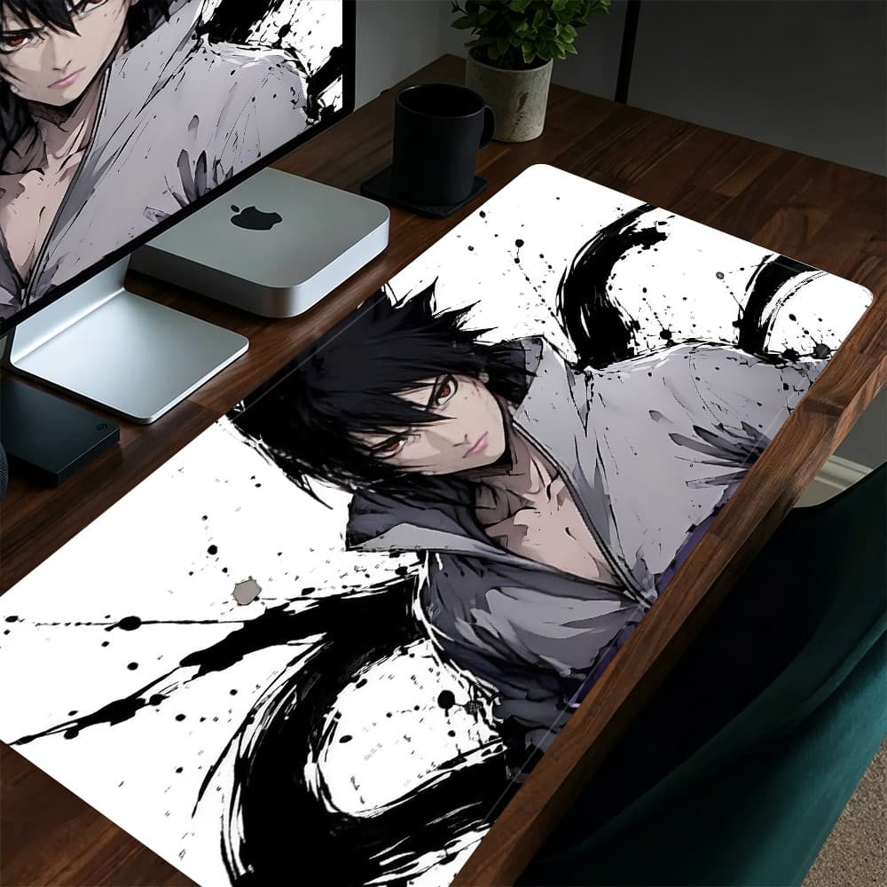 Grande Jogo Mouse Pad Antiderrapante 80X30 CM Impressões Personalizadas Mousepad Borda Costurada Naruto KK4