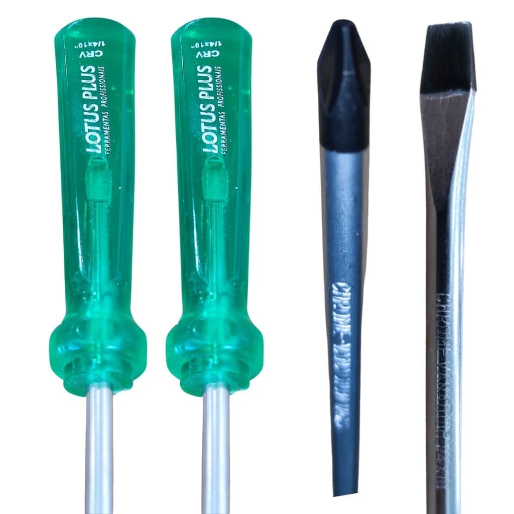 Chave de fenda e Philips grande 1/4 x 10- Profissional