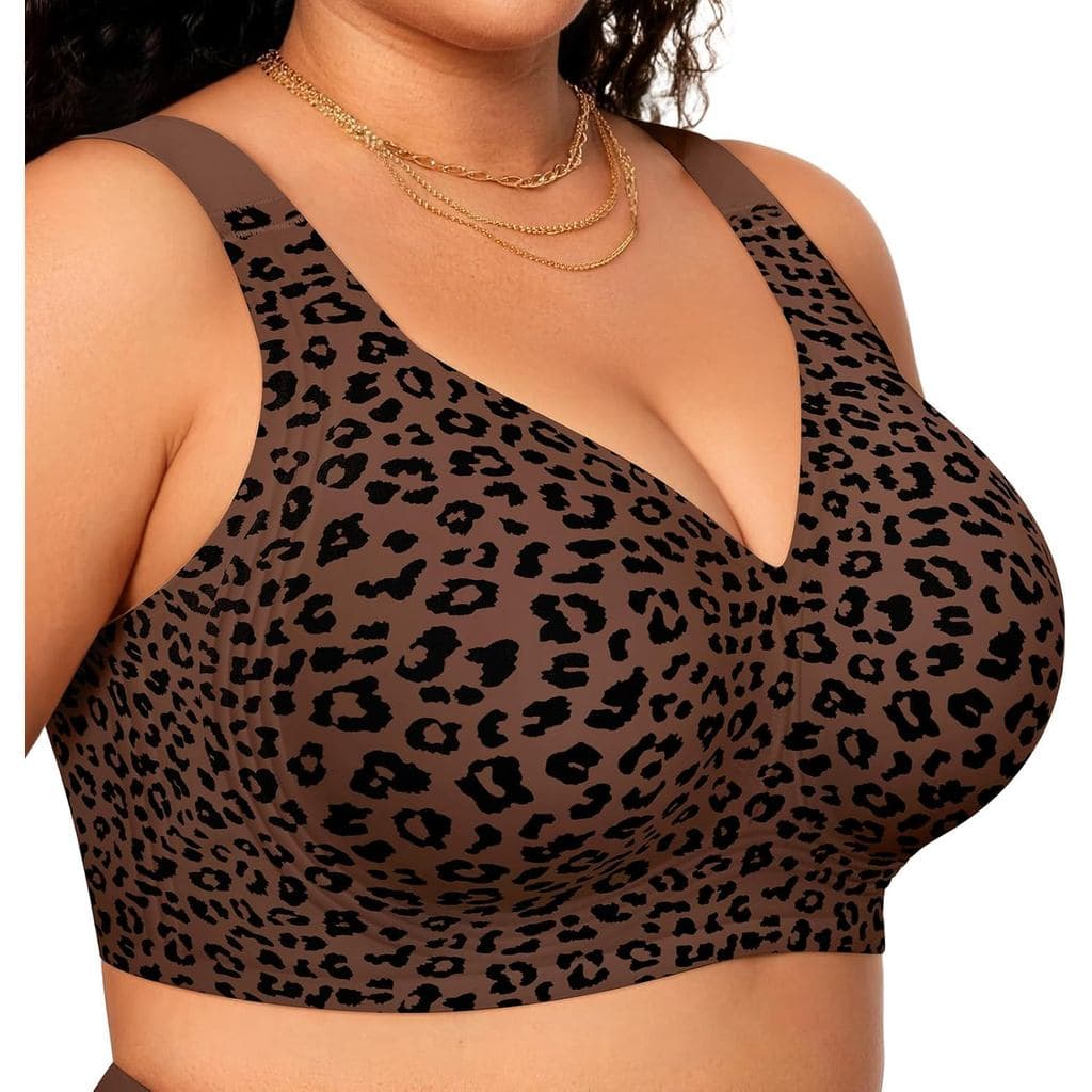 Oeakwomenswirelessjellybraplussizesupportiveseamlessbrasfullcoveragepushupconfortávelsemsubwiretshirtbras