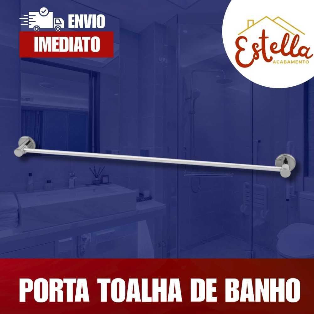 Suporte Porta Toalha De Banho Toalheiro Reto InoVARAO