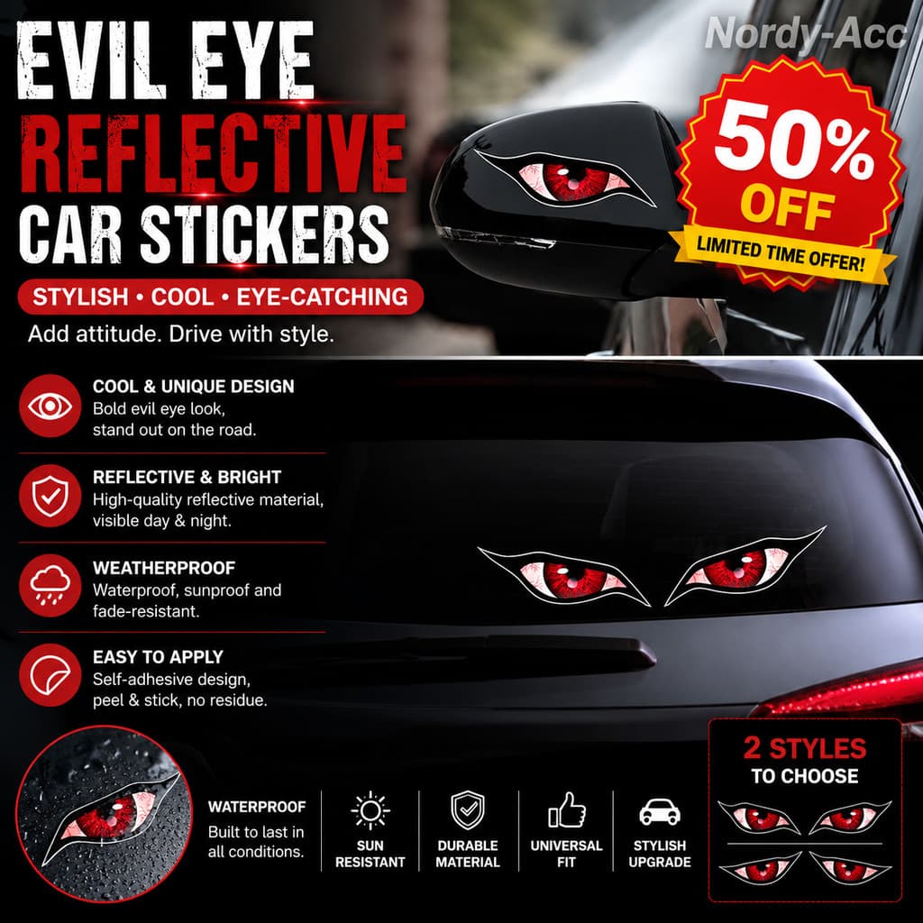 3D Estéreo Reflexivo Olho De Gato Adesivos De Carro À Prova Dwaterproof Água Forte Adesivo Espelho Retrovisor Decalque D