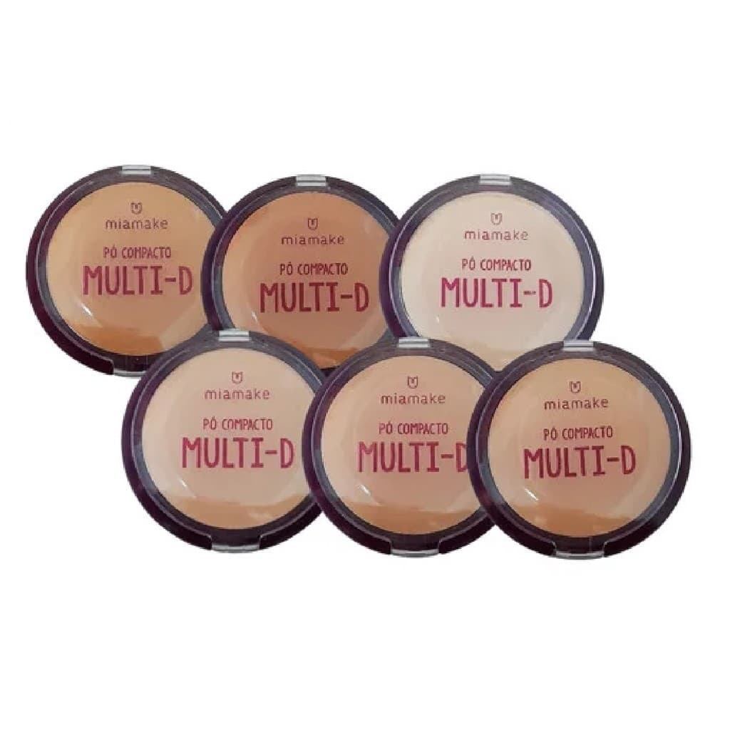 Pó Compacto Mia Make Multi-D Matte Micronizado Efeito Aveludado Controla Oleosidade