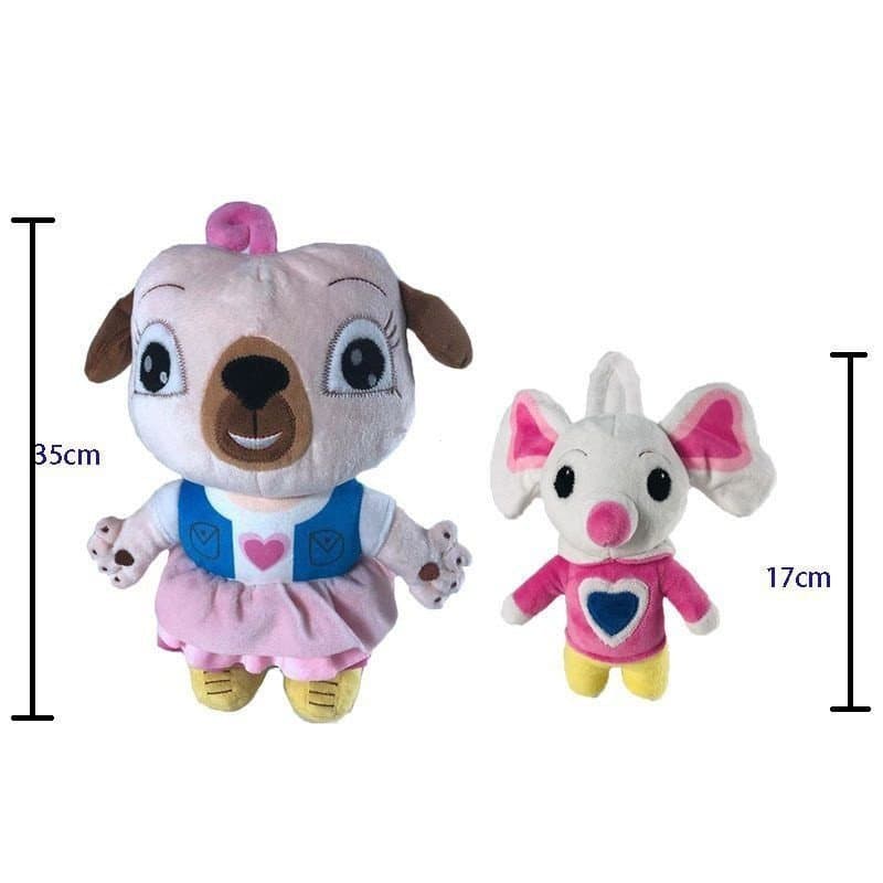 Cachorrinho e Rato de Pelúcia em Estilo Cartoon para Bebês - Presente de Aniversário XJN