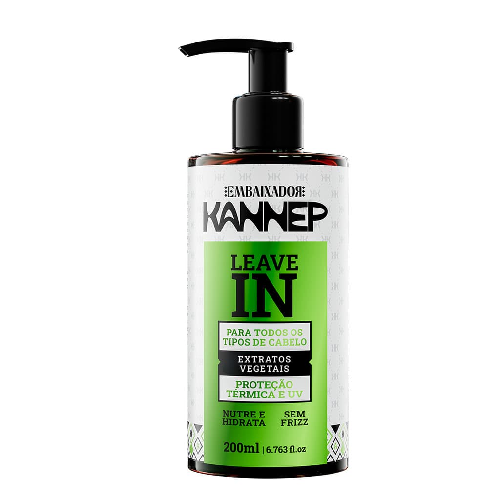 Leave-in Capilar Kannep Embaixador Protetor Térmico Hidratante e Antifrizz - 200ml