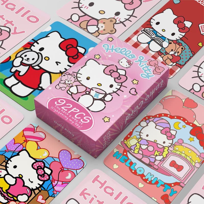KPOP 92 peças/caixa, cartões fotográficos Hello Kitty, cartões de coleção LOMO, produzidos pela RBFA N1AW