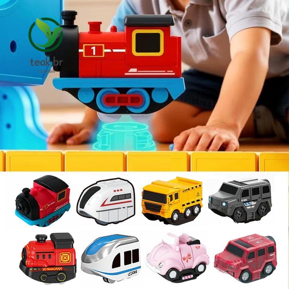 TEABR Faixas Trem , Brinquedos De Pista Ferroviária De Brinquedo Inteligente De Plástico , Direção Constante Suave