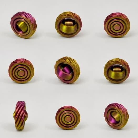 Brinquedo Sensorial Anti-Estresse Gyro4 Twist – Spinner Fidget PLA Silk Bicolor para Ansiedade, TDAH e Autismo..........