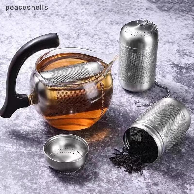 Bola Infusora De Malha Fina De Aço Inoxidável Para Folhas Soltas Chá Café Tempero Filtro Bule Acessórios