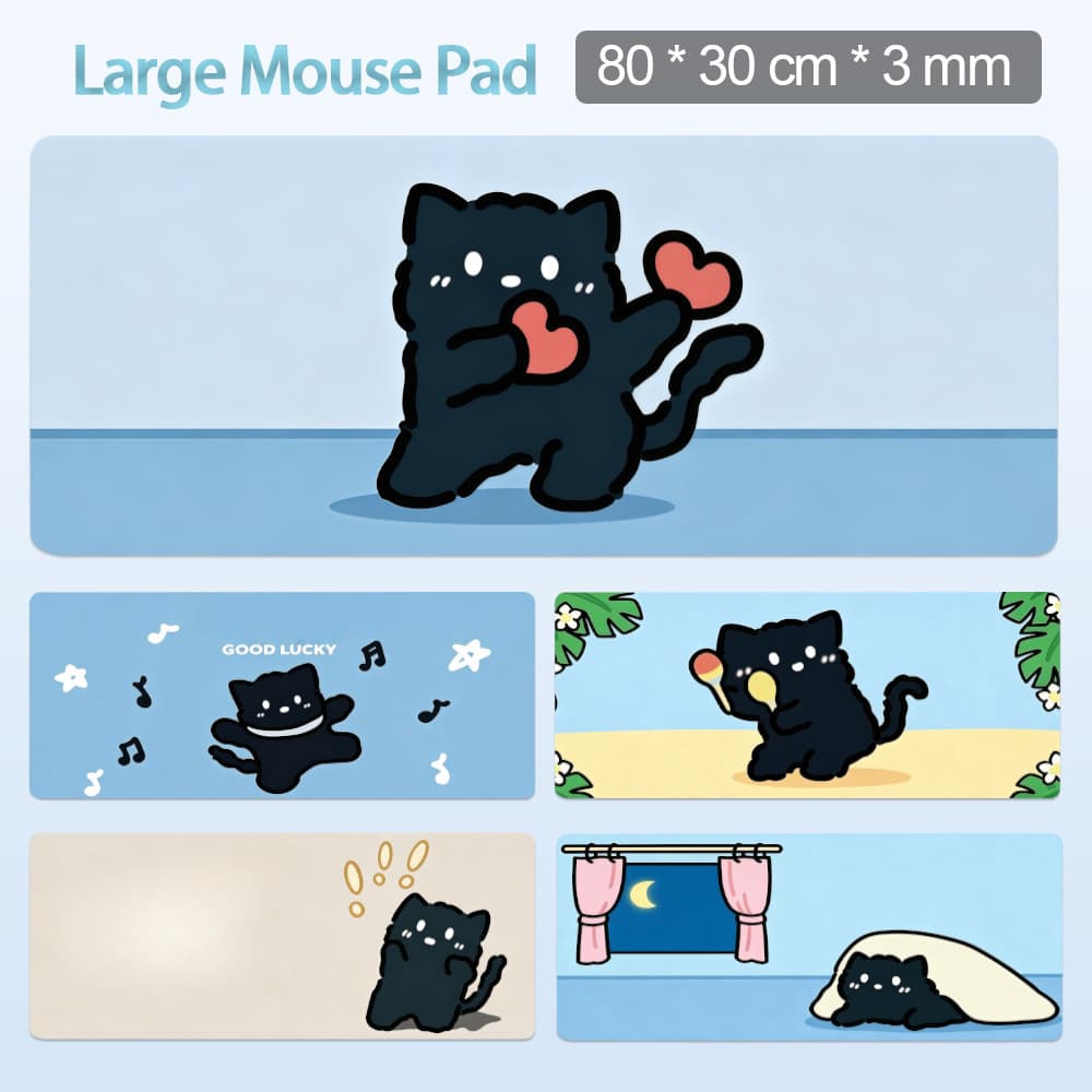 DACING CAT 80 * 30 Cm Mouse Pad Antiderrapante Grande MousePad Komputer Tapete De Mesa Longo De 3 mm