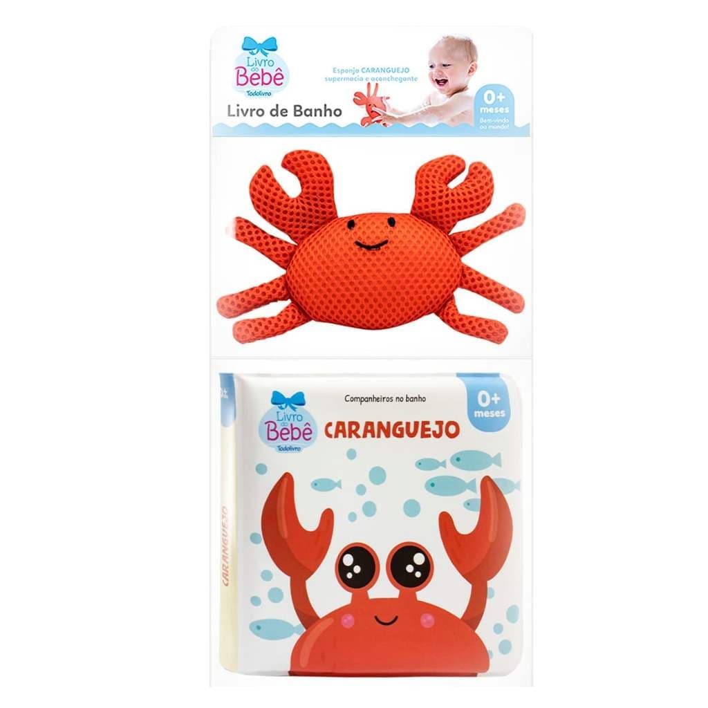 Companheiros no Banho Caranguejo Todolivro Livro Infantil Interativo Bebê