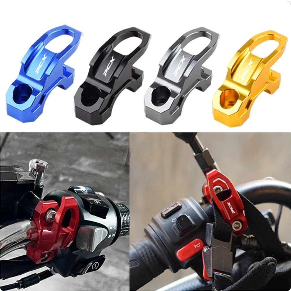 22mm Guiador Universal Motocicleta Gancho De Alumínio Capacete Armazenamento Cabide Acessório
