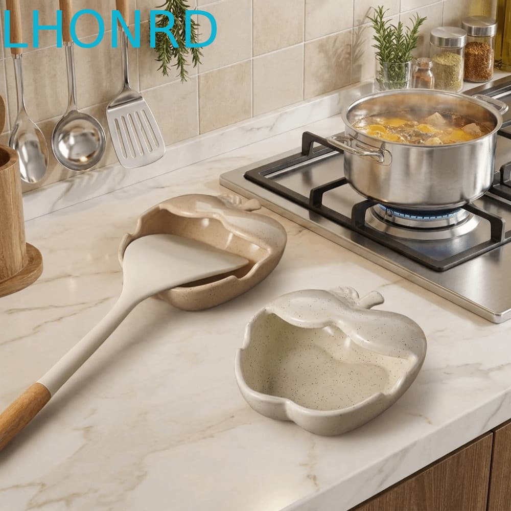 Suporte De Colher De Sopa De Cerâmica LHONRD , Espátula Minimalista Antiderrapante , Resistente Ao Calor