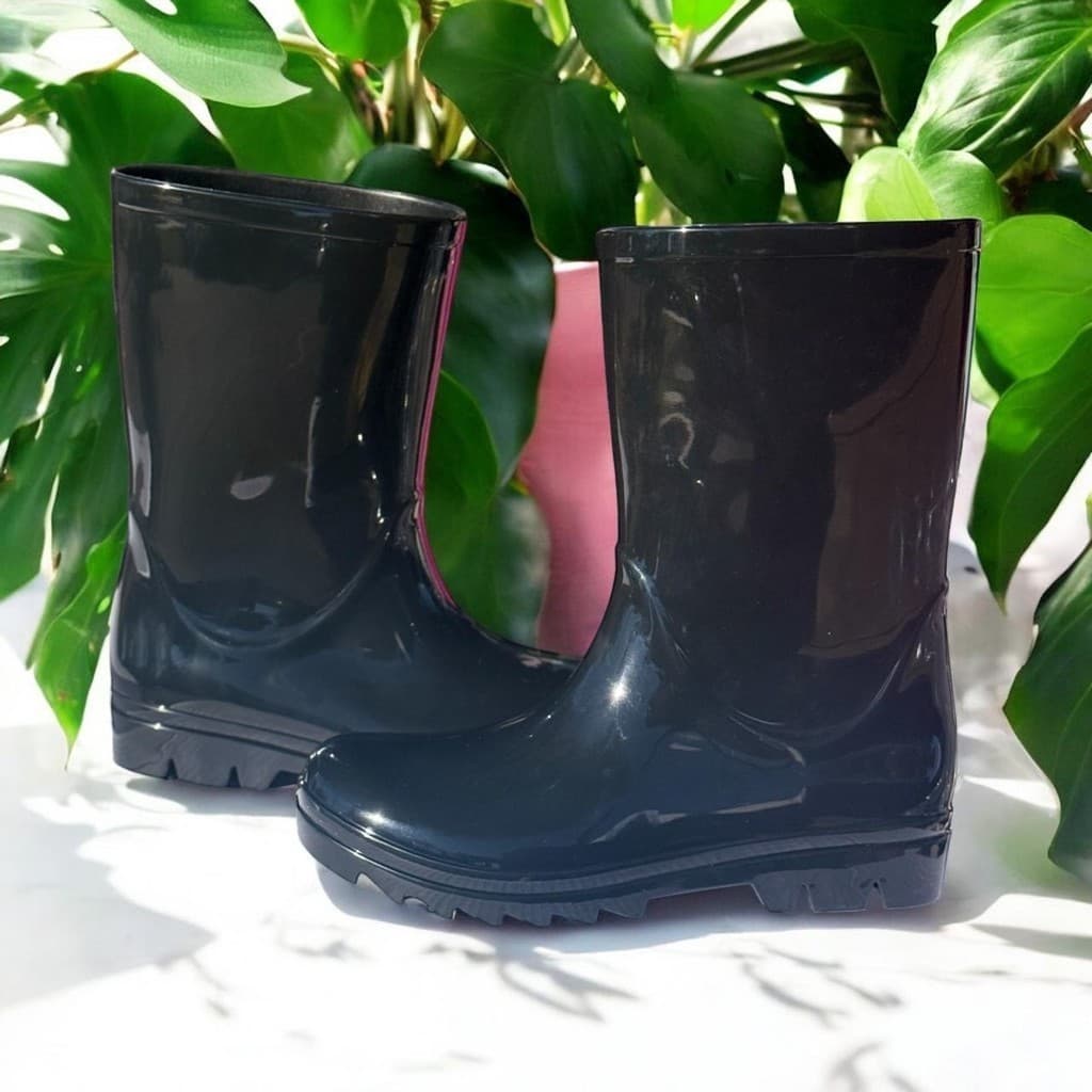 Galocha infantil Botinha de Chuva Cano Longo Meninos e Meninas Kids Moderno 4 cores