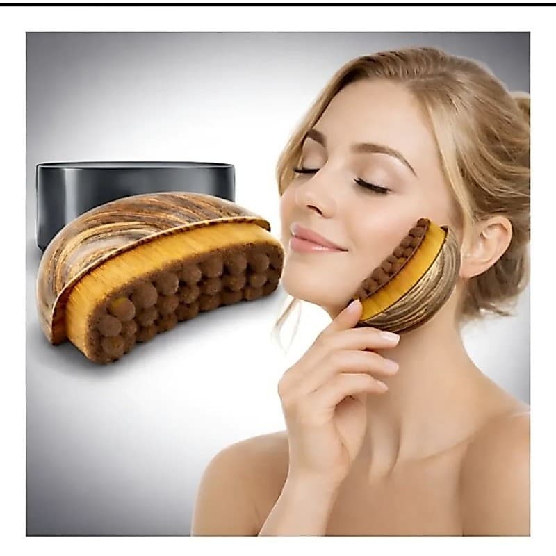 Escova Facial Manual para Drenagem Linfática Massageadora, Massagem e Contorno do Rosto