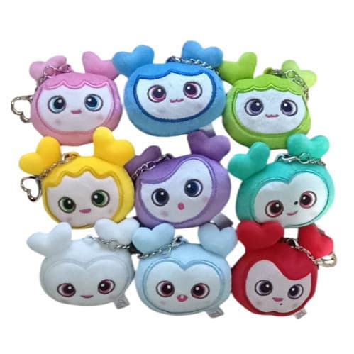 Brinquedo de pelúcia fofo + chaveiro com pingente em forma de coração Boneca de pelúcia macia TWICE ILTH CFJO