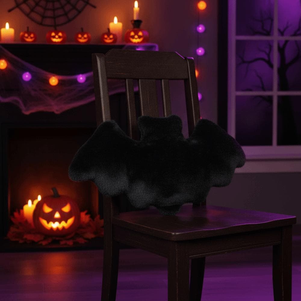 Almofada De Morcego De Halloween SODYX , Almofadas De Sofá Superfície Fofa Sem Derramamento , Travesseiro Decorativo Mac
