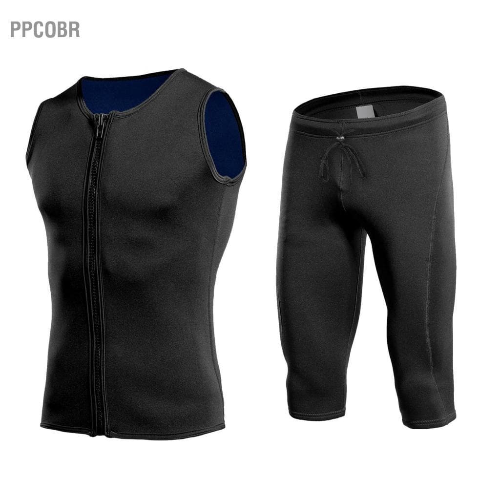 Ppcobr Doorslay 2mm Neoprene Wetsuit Shorts Conjunto Colete Mergulho Snorkeling Surf Maiô Térmico para Homens Mulheres