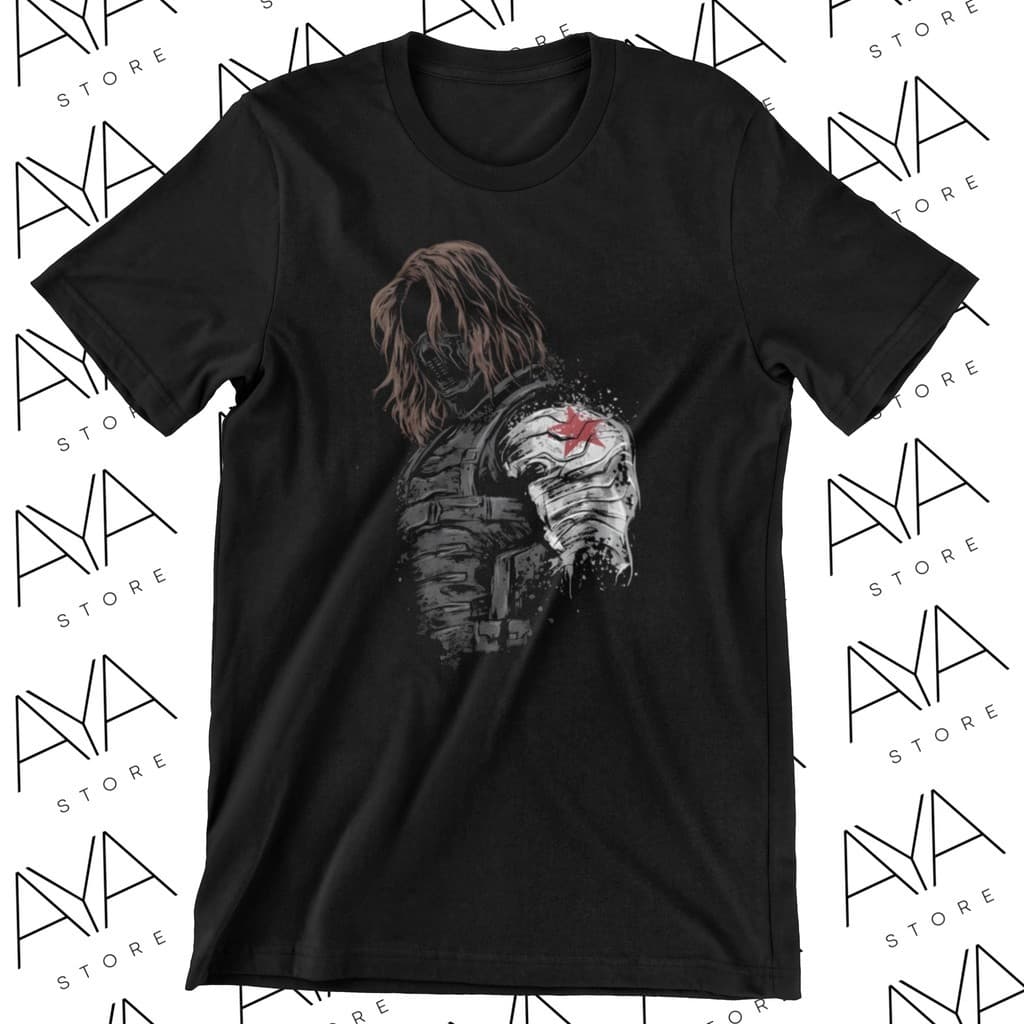 Camiseta camisa unissex  Soldado Bucky Barnes 100% Algodão Vingadores estampado