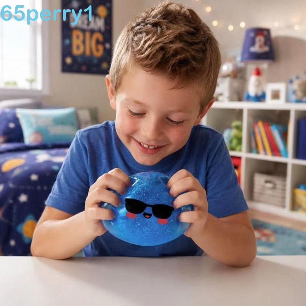 PERRY1 Dumpling Squishes , Soft Squishy Fidget Squeeze Glitter Shark Dumplings Brinquedo , Resiliência Lenta