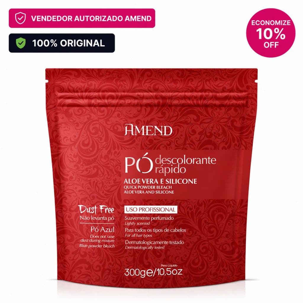 Pó Descolorante Rápido Amend Aloe Vera E Silicone 300G
