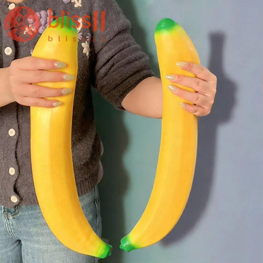 BLISS11 Simulado Brinquedo De Ventilação De Banana , Aperto Gigante Sensorial Relax Recuperação Lenta Stretch 45cm