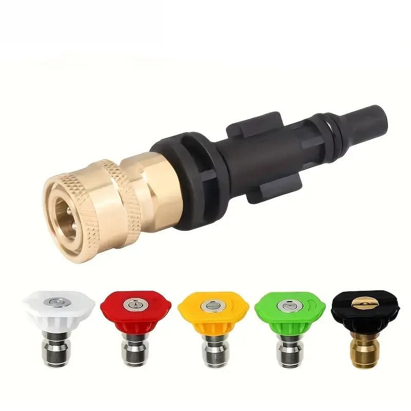 Adequado para adaptador de conector rápido de pistola de limpeza Lavor, compatível com bico e bico de alta pressão.