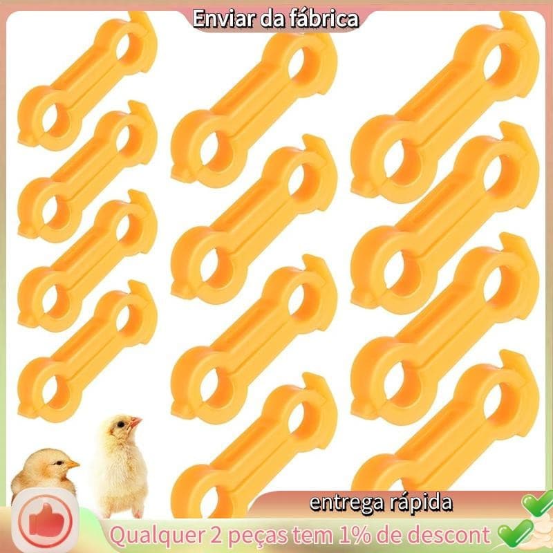 Suporte para Pernas Abertas para Pintinhos, 12 Peças, Suportes Galinhas, Faixas para Pernas de Aves