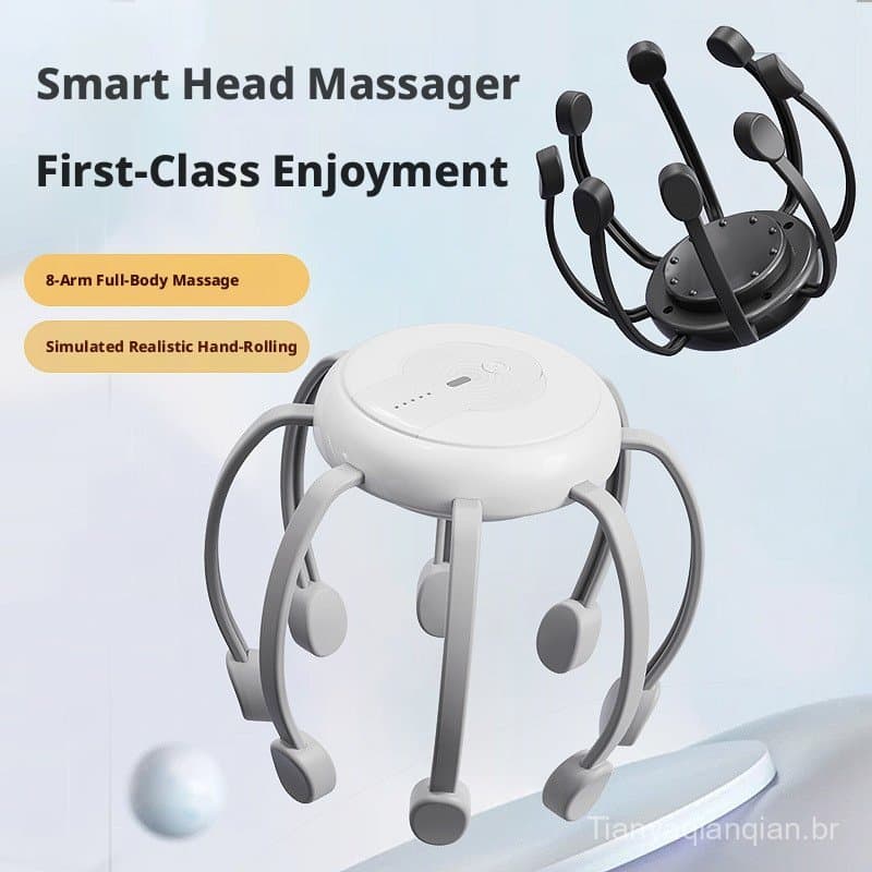 Novo Massajador de Cabeça Automático Octopus Smart