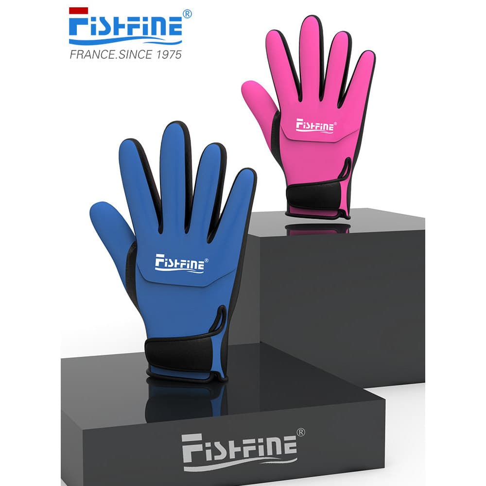 FISHFINE engrossado mergulho luvas de mergulho profundo Anti-deslizamento ajuste quente resistente ao desgaste equipamen