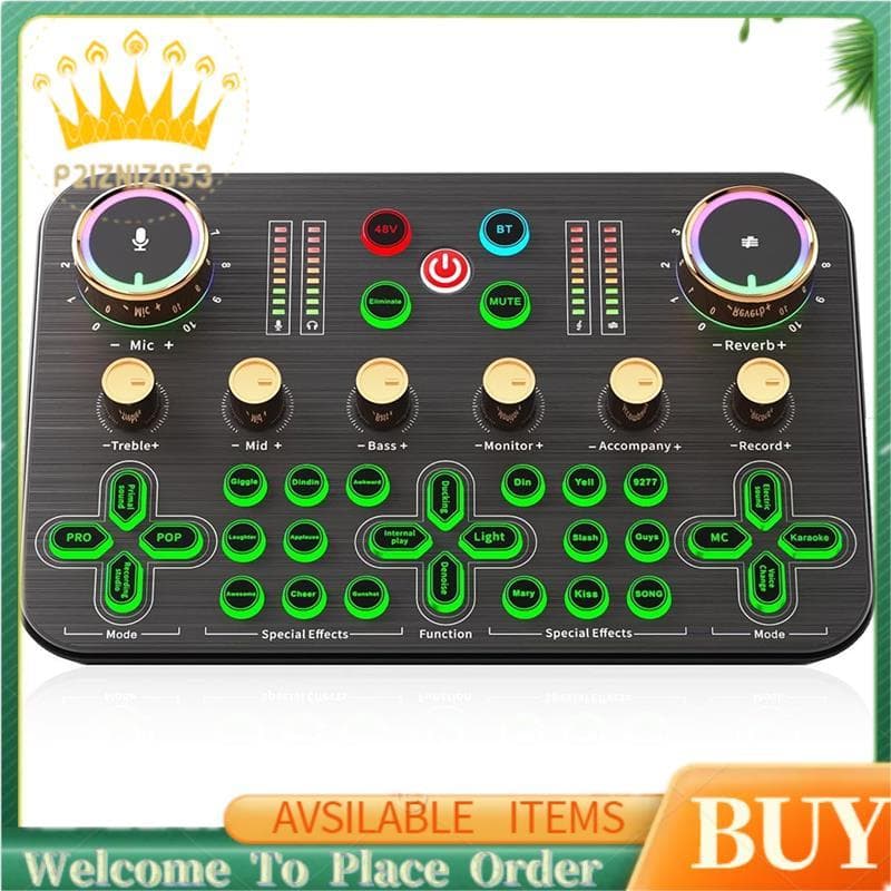 K600 Gaming Audio Mixer K600 Placa De Som Única
