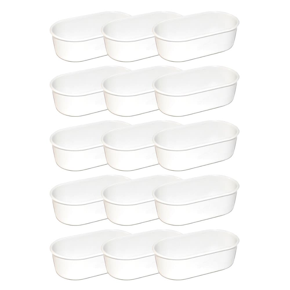 Kit 15 Banheira Para Passaros Leitosa De Fundo 230ml - Ornamental