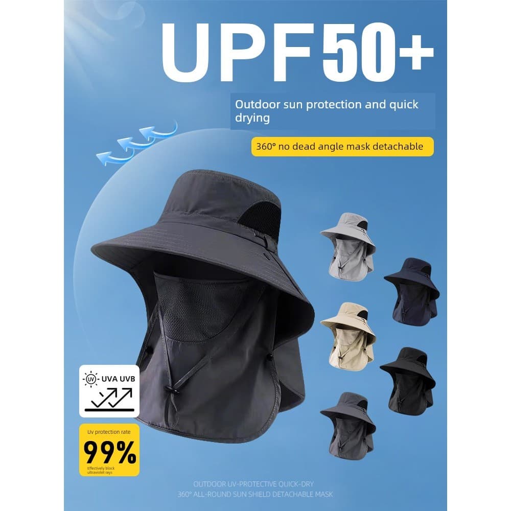 Chapéu de sol verão Anti-ultravioleta balde chapéu montanhismo pesca chapéu de sol ao ar livre protetor solar chapéu de