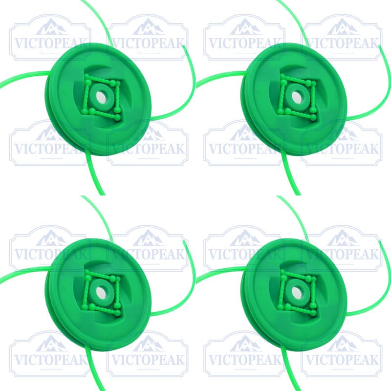 4 Peças Cabeça De Aparador De Náilon Ajuste Cortador De Escova Grama Jardim Capina Ferramenta Elétrica Acessório