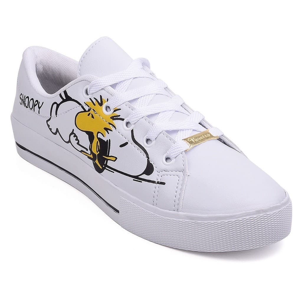Tênis Feminino Retro Classico Branco Snoop