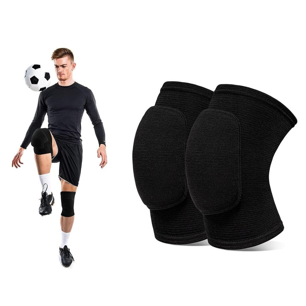 Joelheiras esportivas, joelheiras de esponja espessa, joelheiras para dança, joelheiras elásticas sólidas, joelheiras re