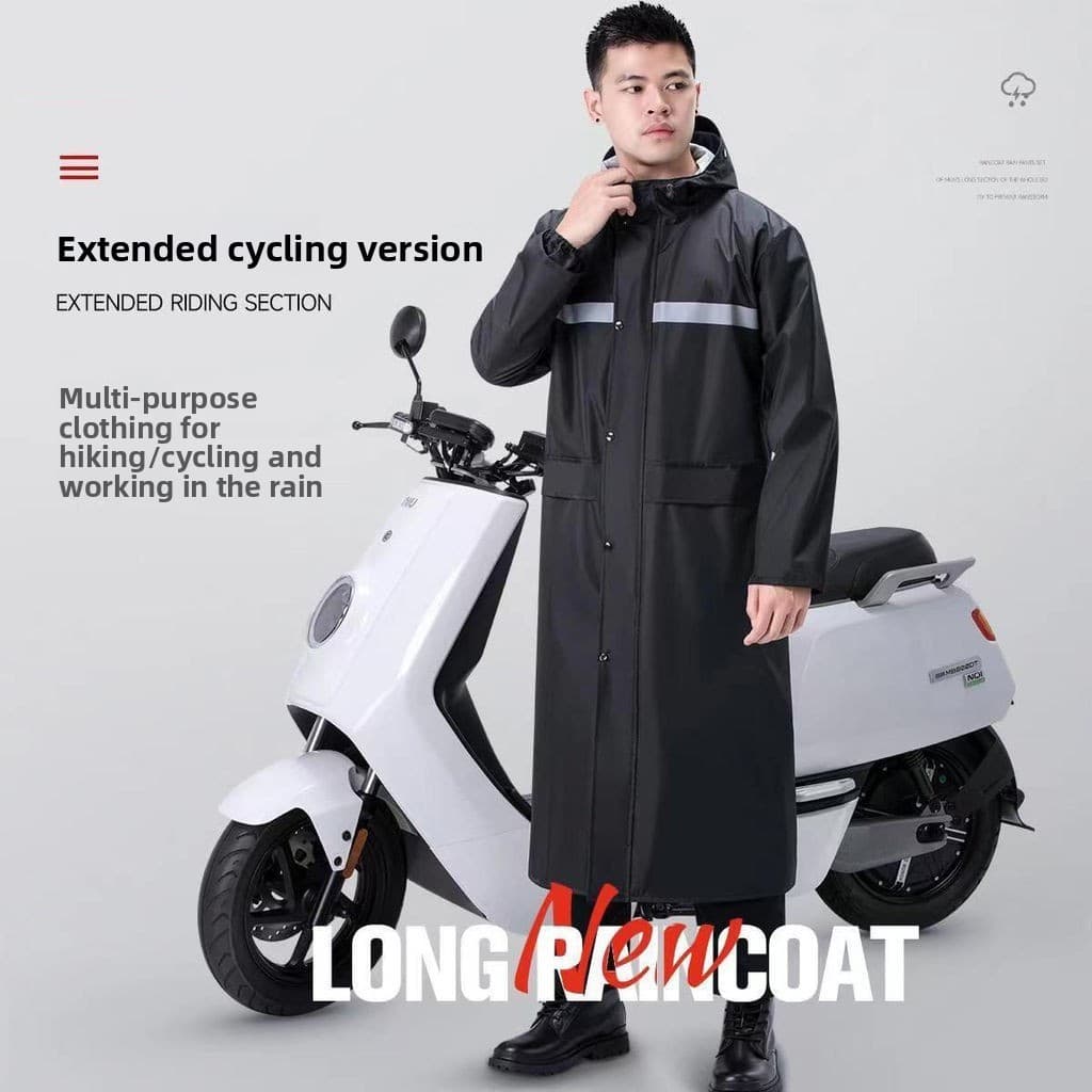 Capa de chuva de corpo inteiro de uma peça capa de chuva veículo elétrico capa de chuva espessada tempestade especial ad