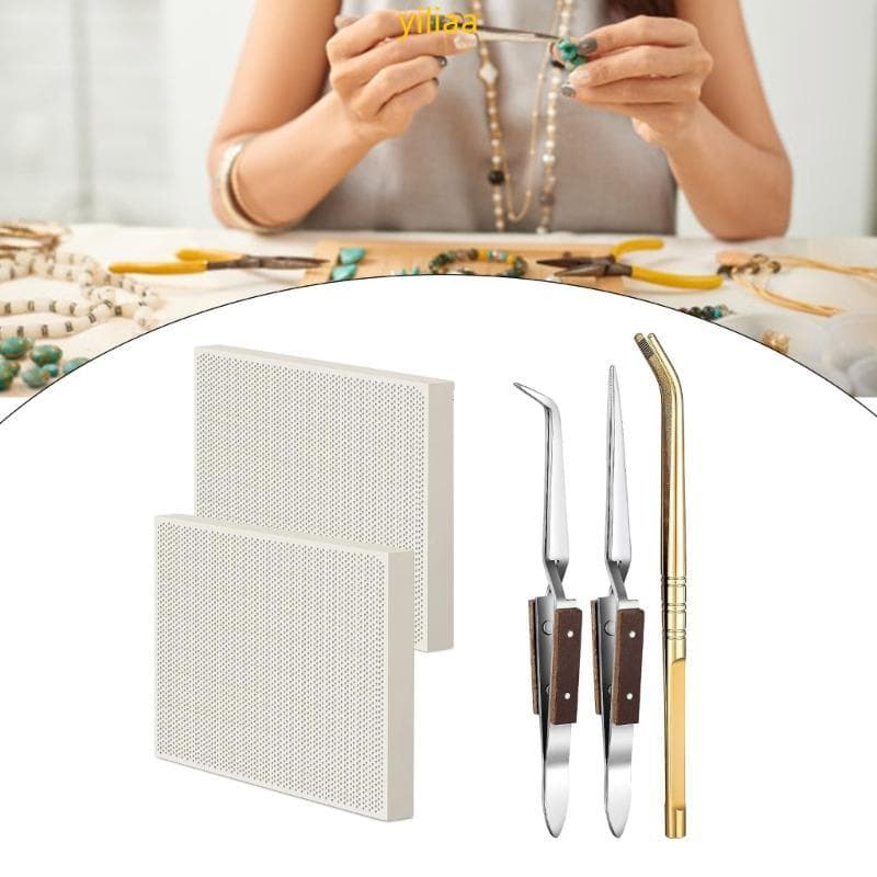 Bloco Solda Favo Placa Pinças Bloqueio Kits Jóias Para Precisão E Eficiência