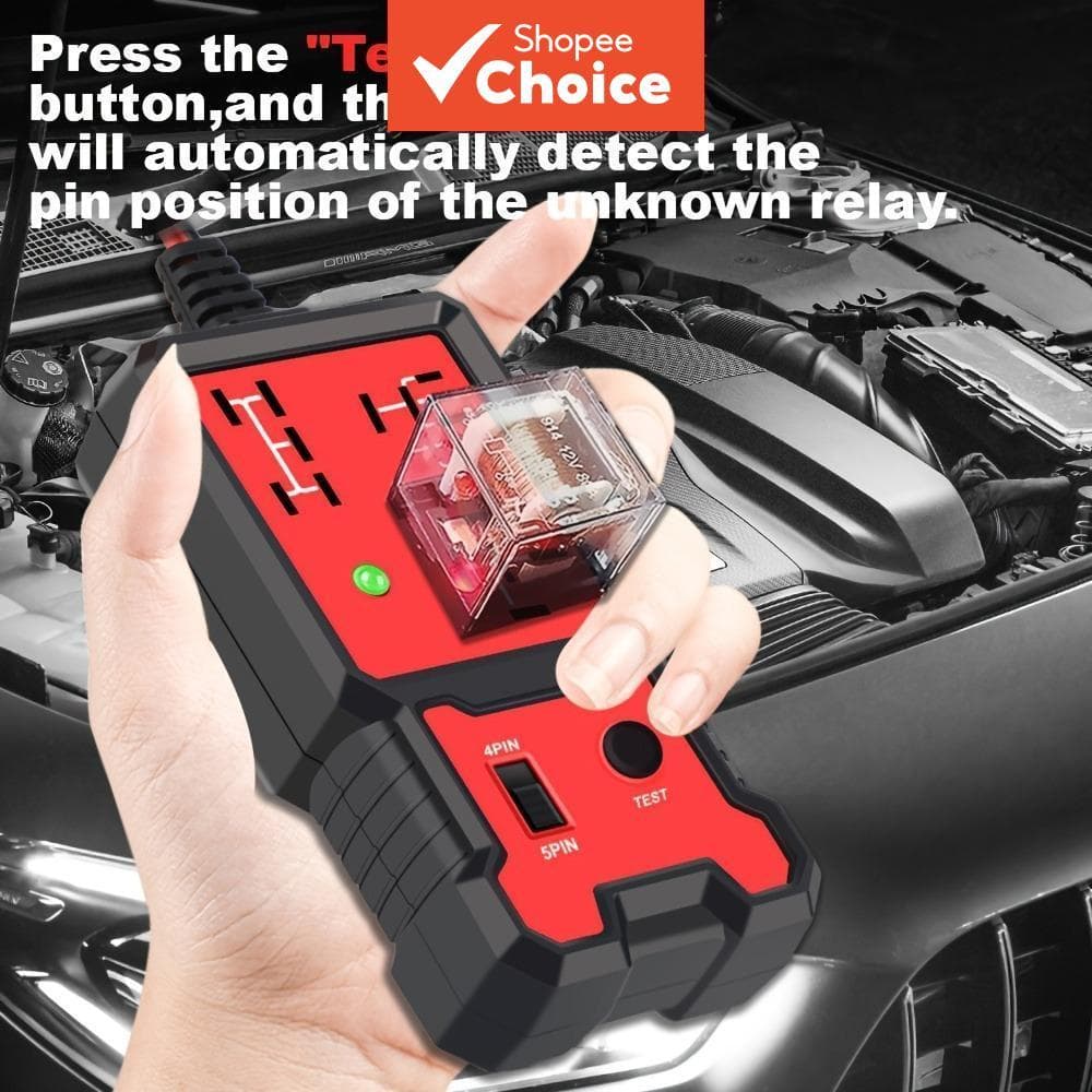Testador Universal de Relé Automotivo com LED - Diagnóstico Rápido de Relés para Veículos