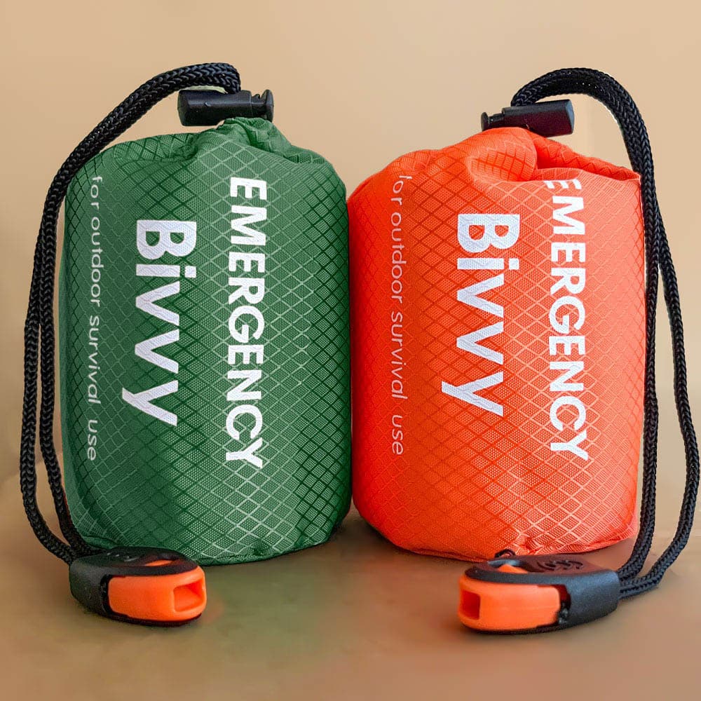 Cobertor de Emergência Refletivo com Bolsa - Kit de Primeiros Socorros para Montanhismo e Camping