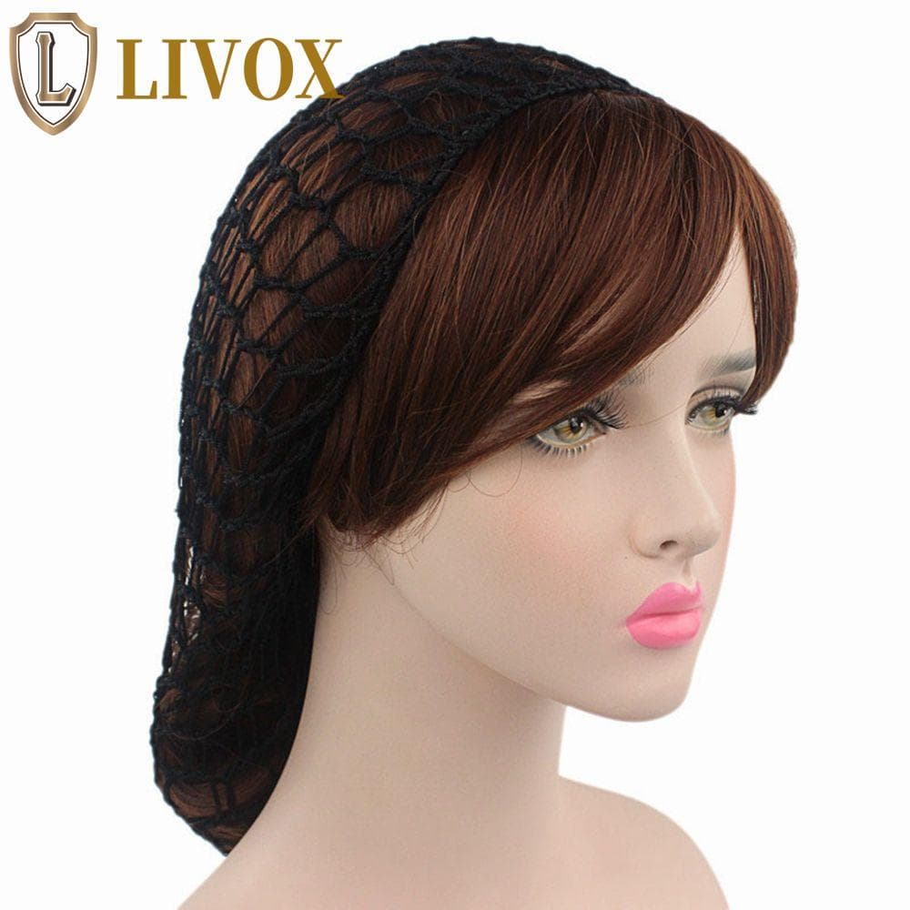 LIVOX Chapéu De Malha Rede Trança Turbante Turbantes Boné Gorros Dormir Tiaras Multicoloridas