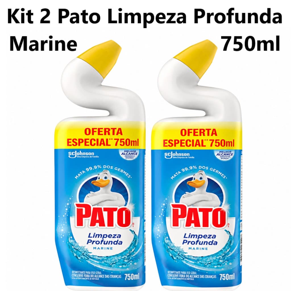 Kit 2 Pato Purific Germinex 750 ml Fragrância Marine