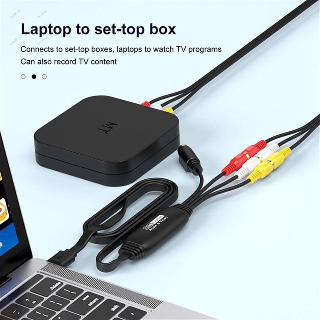 Captura De Vídeo USB Para Conversor Digital Placa De Áudio E 2.0 Sistema De Suporte De TV DVD Fácil Instalação