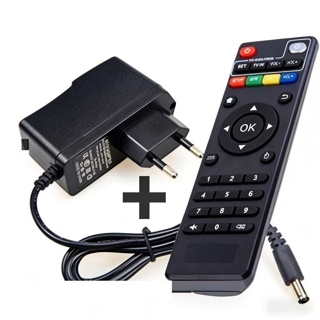 Fonte Alimentação Universal + Controle Remoto Universal Compatível com TV e Smart Box, Venda Individual ou em Kit