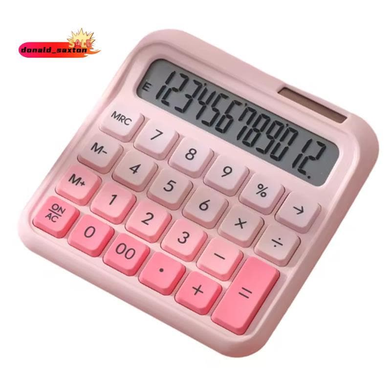 [Rápido D] Calculadora De Energia Solar E Bateria 12 Dígitos Grande Display LCD Calculadoras De Botão Com Tela De Para