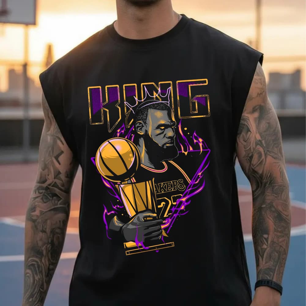 Regata Oversized Machão Streetwear Estampada Larga Estilo Baquete Treino Masculina Longline